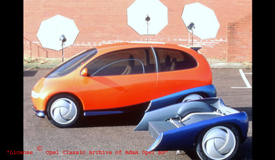 OPEL TWIN Gasoline or Electric Propulsion Design Study 1992 2